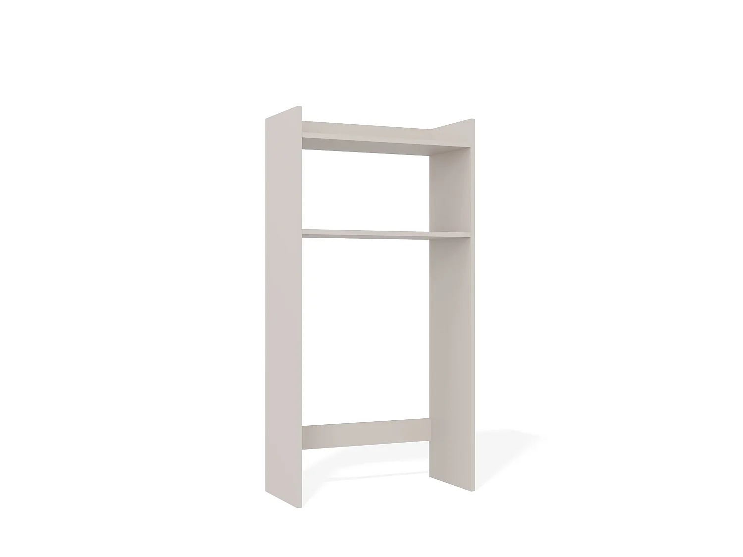 Mobile lavatrice 64x126 cm con 2 ripiani cashmere MLT6