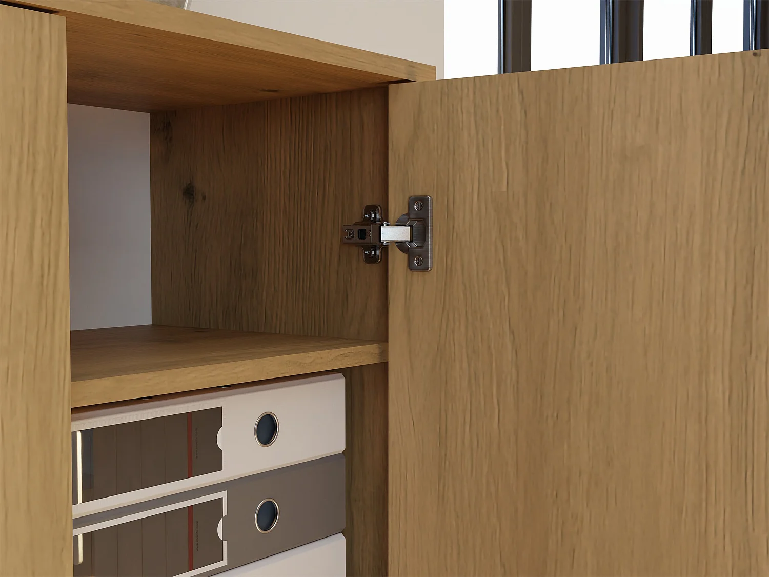 Armadio ufficio moderno 74x180x35 cm rovere AT1