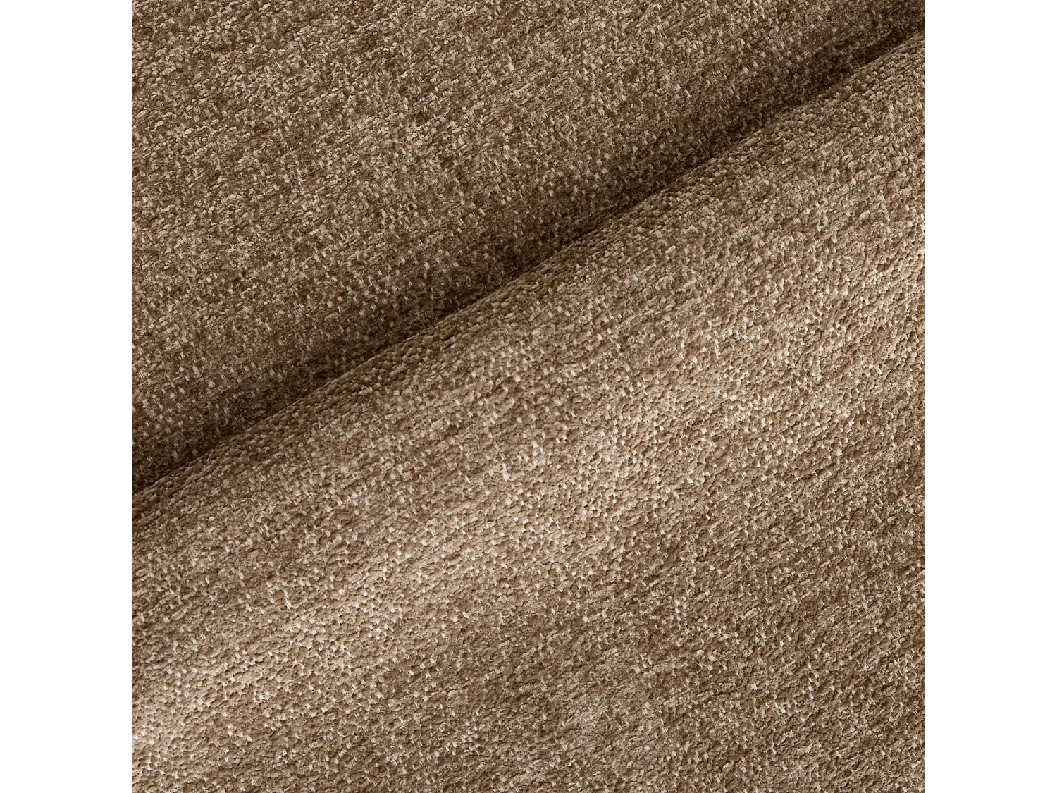 Lot de 2 chaises LAUREN en velours texturé beige foncé