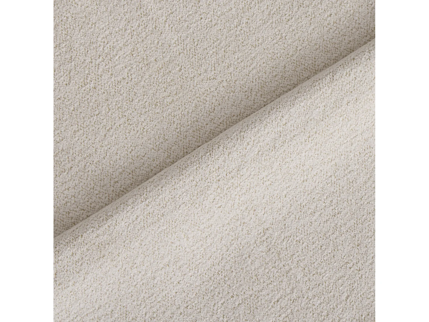 Lot de 2 chaises LAUREN en velours texturé crème