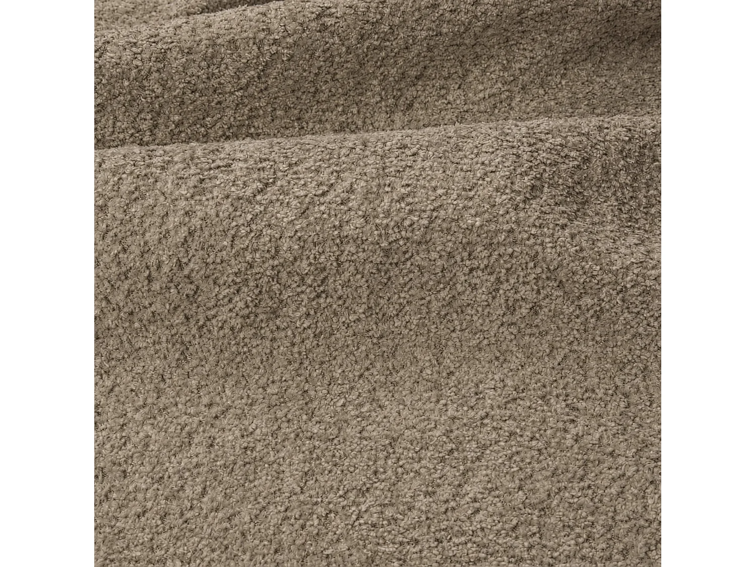 Banc VOG en tissu bouclette taupe