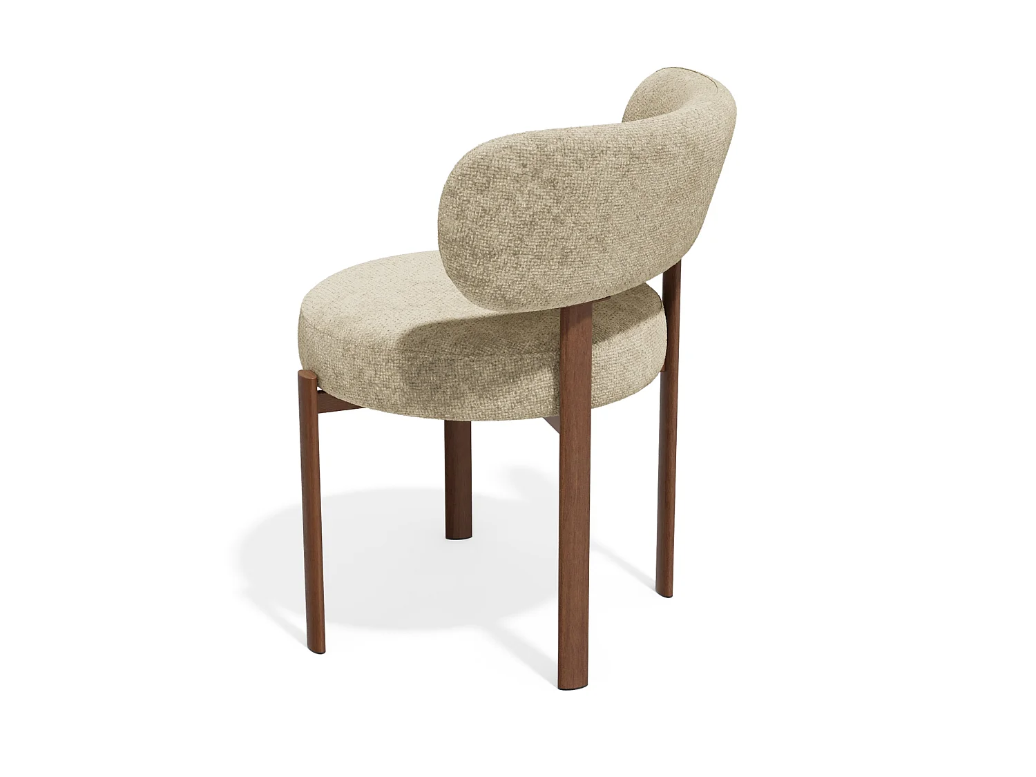 Lot de 2 chaises LAUREN en velours texturé beige