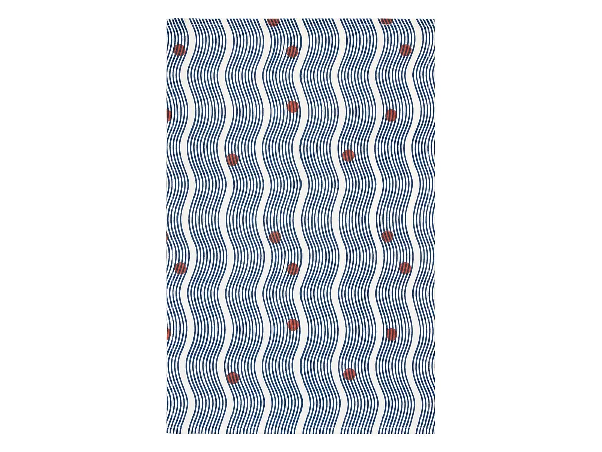 Lot de 3 Torchons de Cuisine "Nippon Line" 45x70cm Multicolore