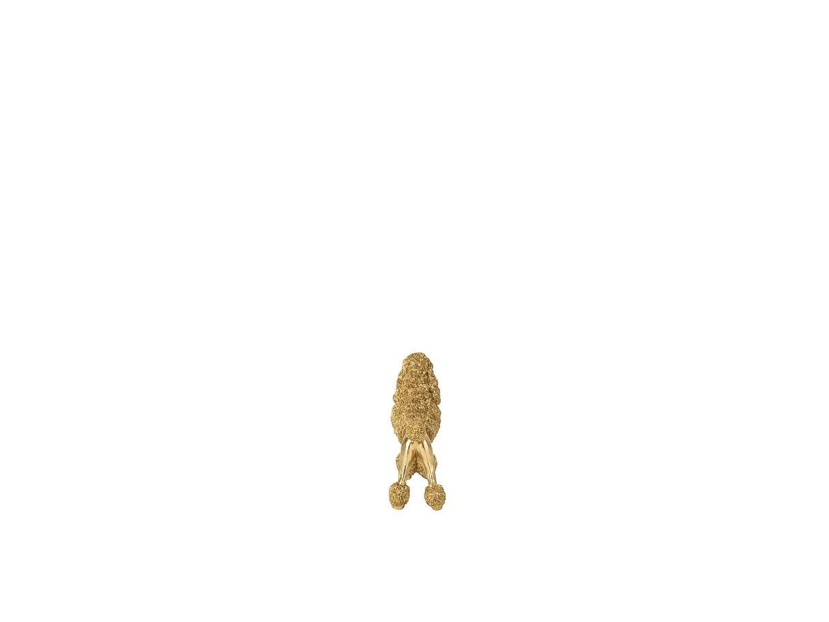 Statuette Caniche Debout "Trina" 26cm Doré