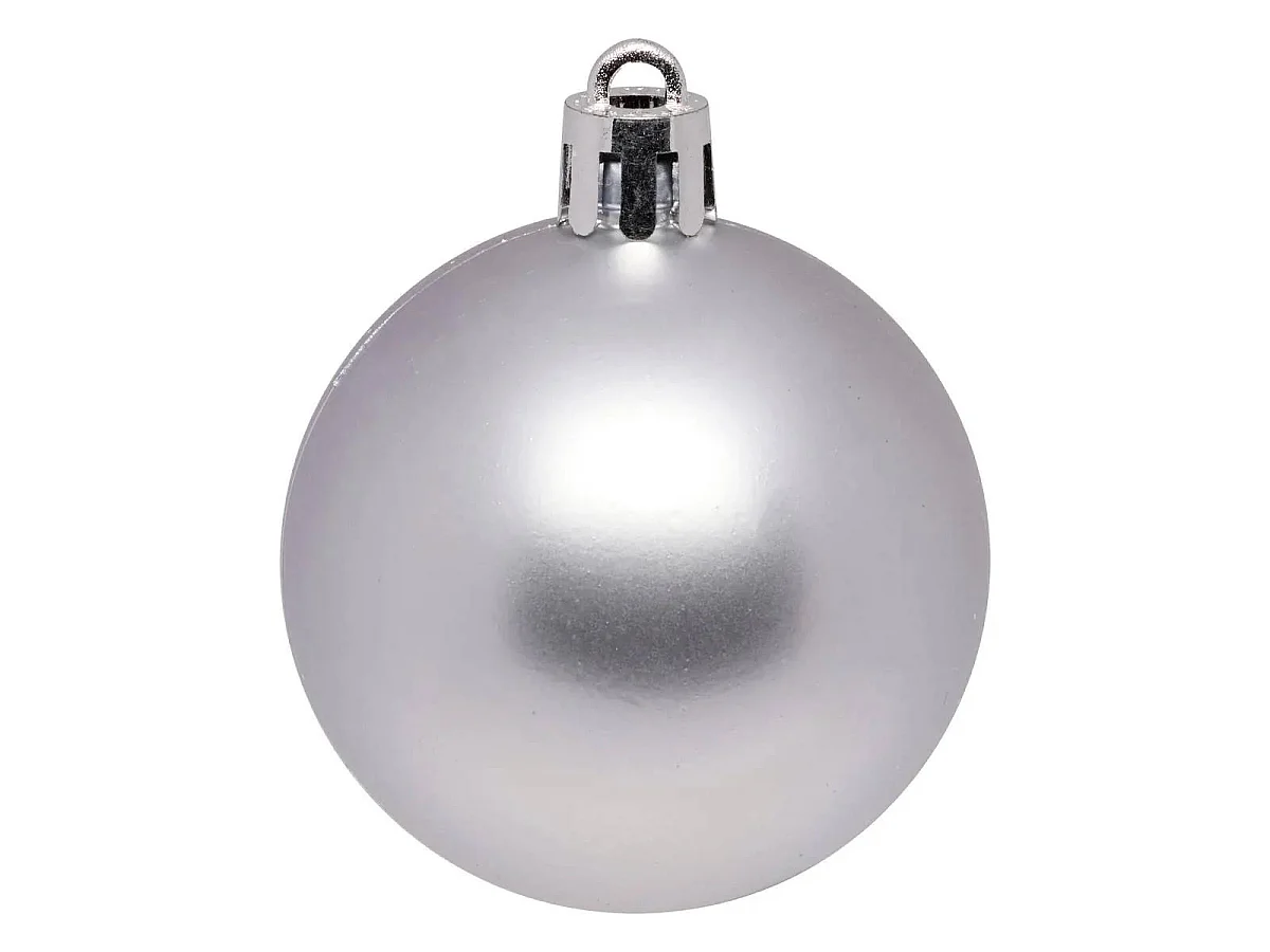 Lot de 15 Boules de Noël "Quiet Times" 5cm Bleu & Argent