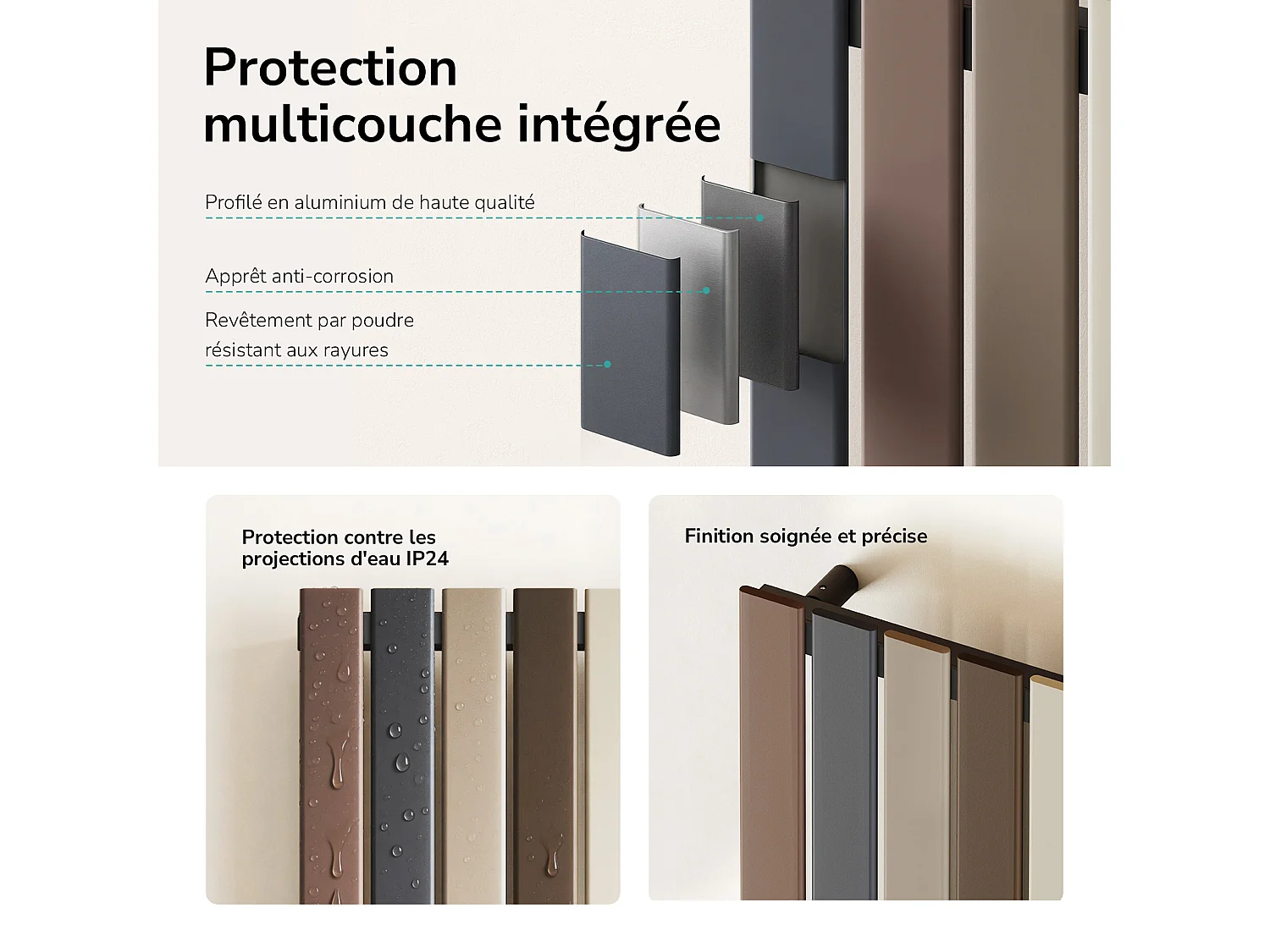 EMKE Radiateur électrique vertical 180 x 61,6 cm 1000 W, WiFi, Alexa, design multicolore, 7 modes