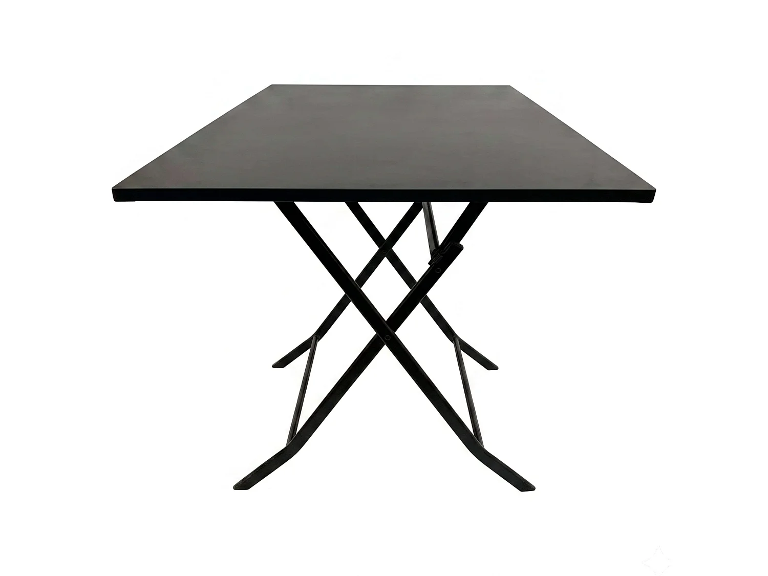 Mesa plegable exterior Greensboro Negro jardín terraza