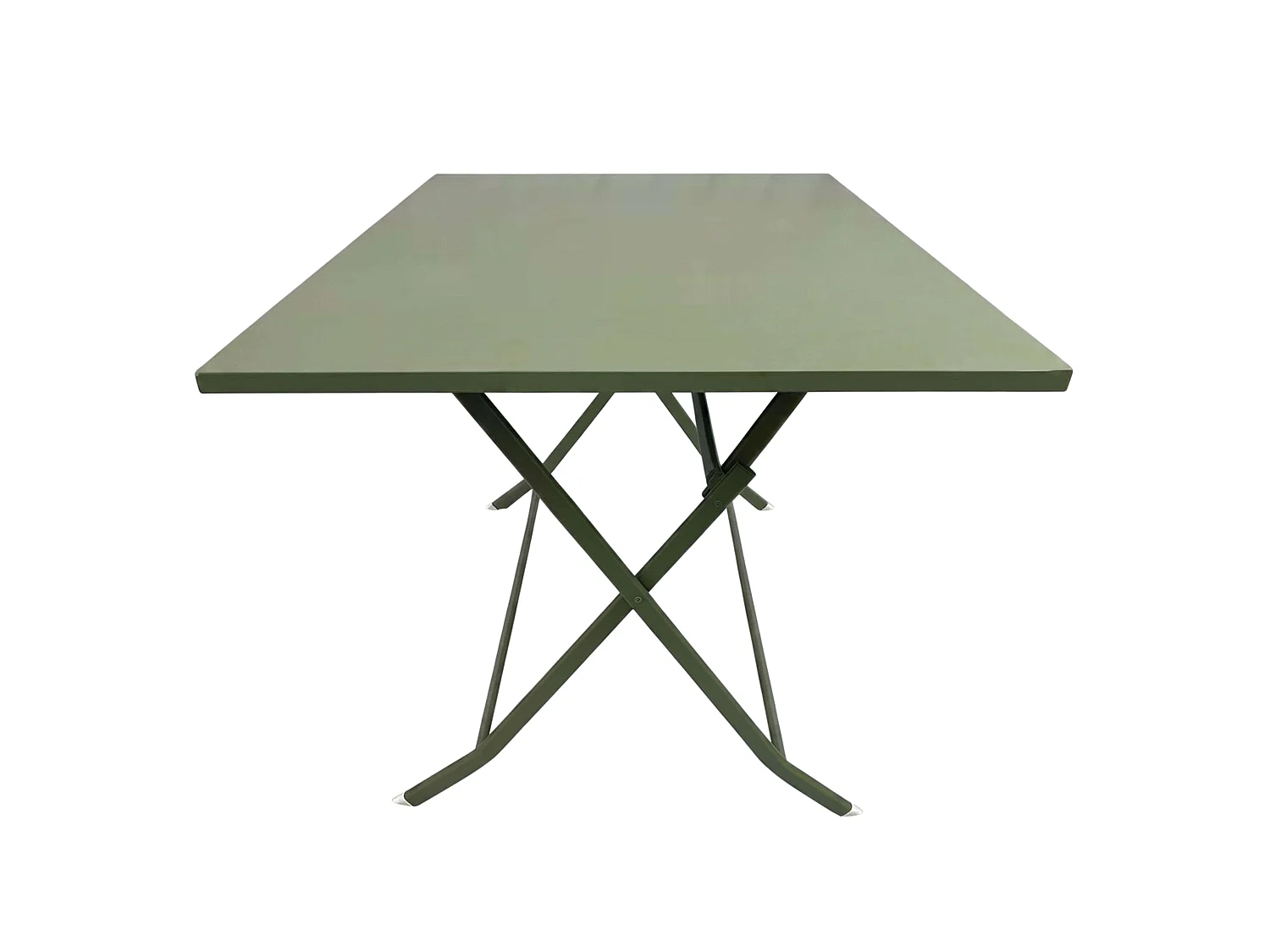 Mesa exterior plegable Greensboro Verde 4 personas acero