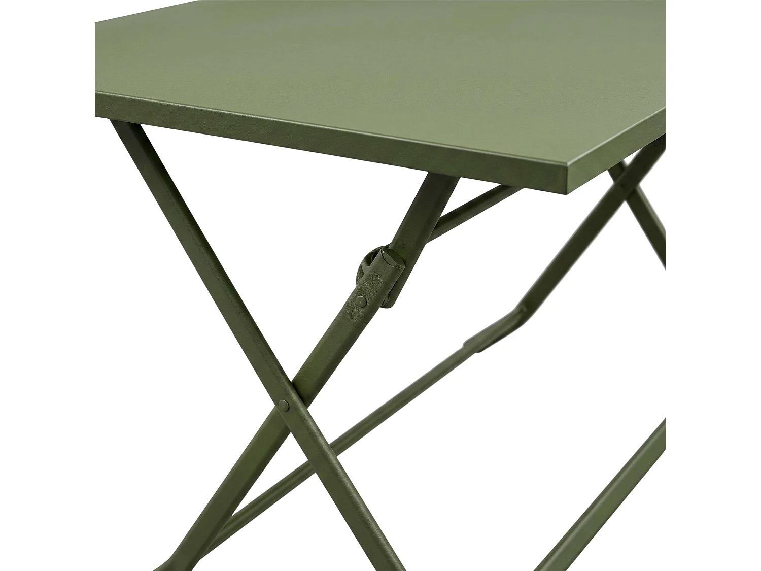Mesa exterior plegable Greensboro Verde 4 personas acero