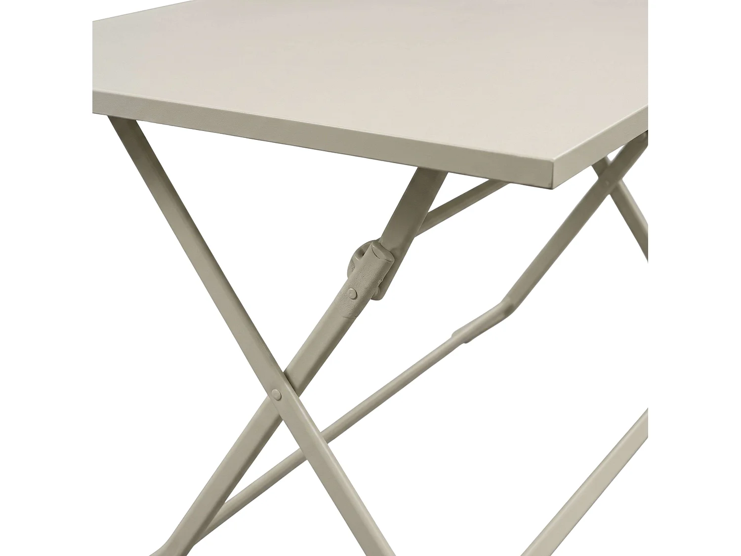 Mesa plegable exterior Greensboro Beige 4 personas acero