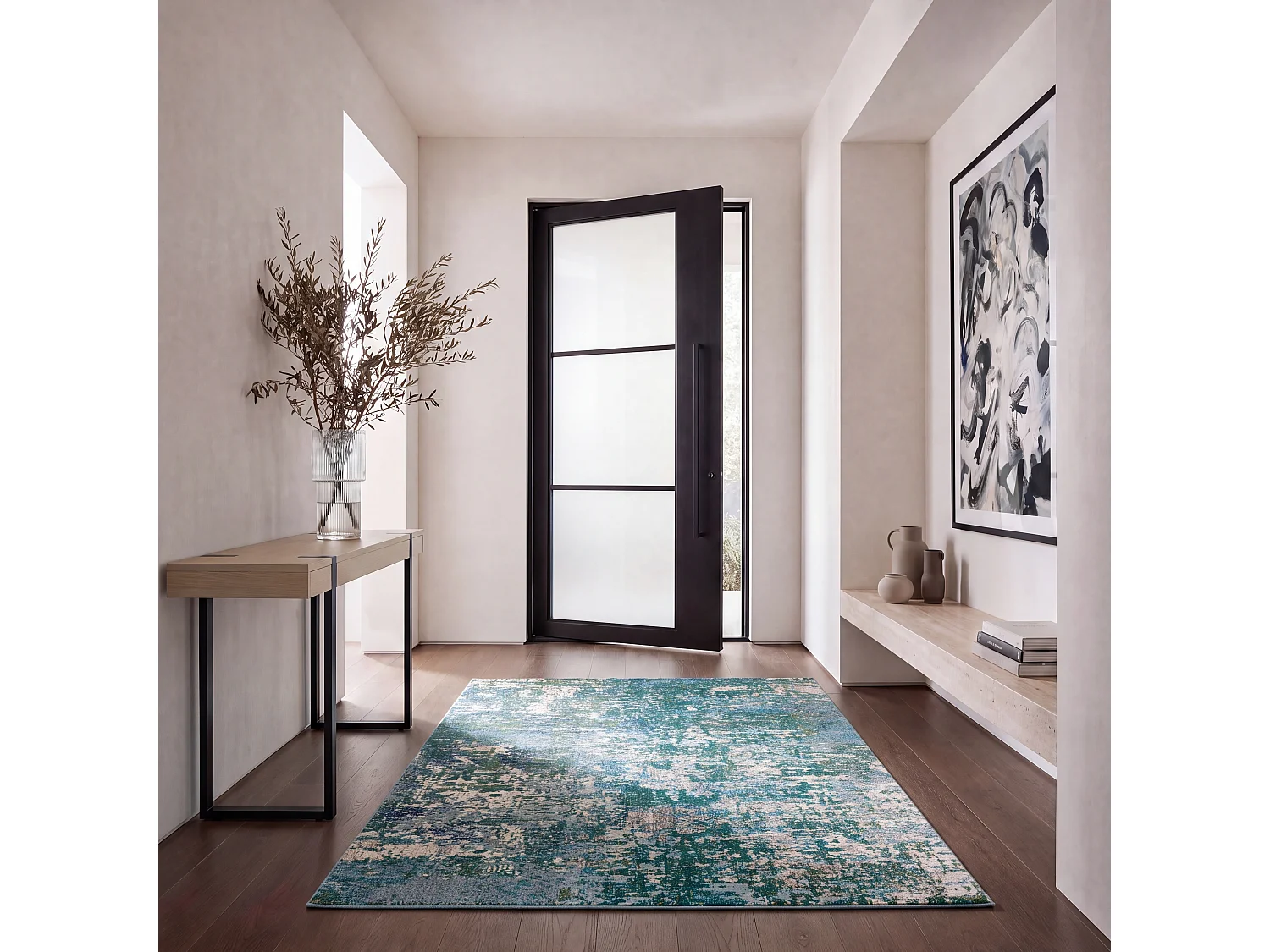 Tapis Vert/Turquoise 91 X 152 cm - Maris