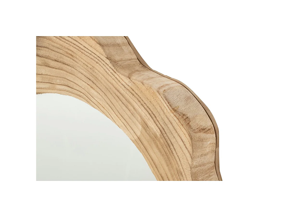 Miroir Mural en Bois "Oona" 60cm Naturel