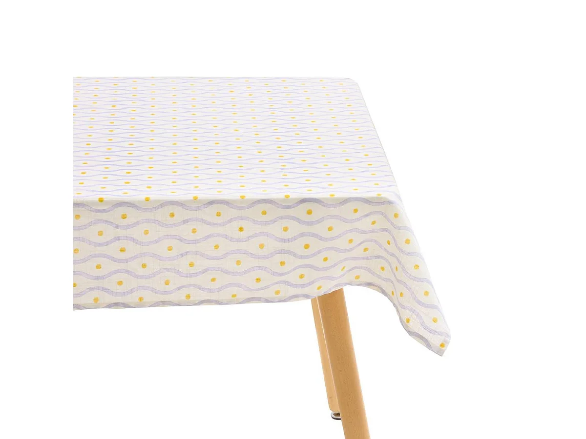 Nappe Imprimé "Fruity 140x240cm Blanc