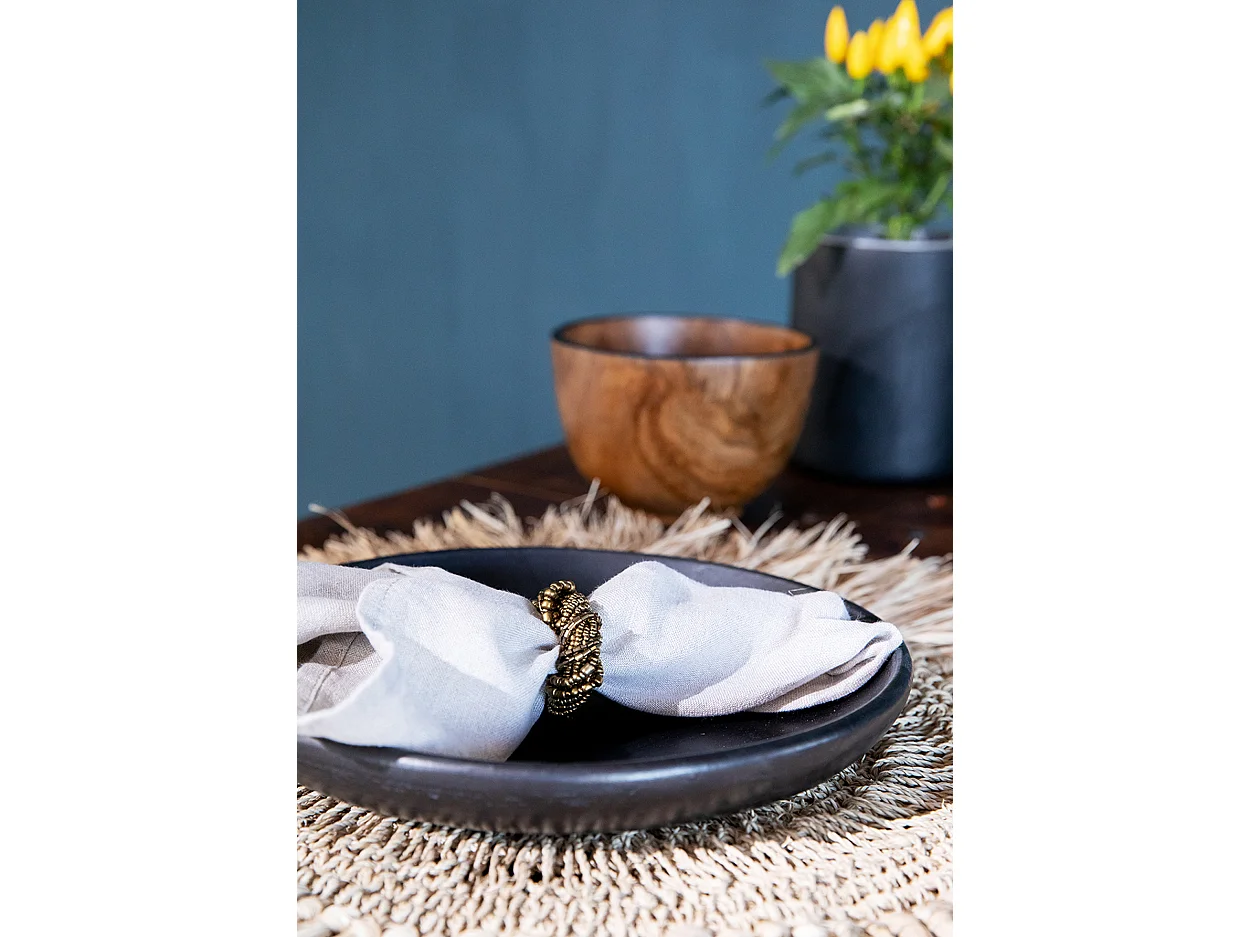Le Rond de Serviette Beaded - Doré