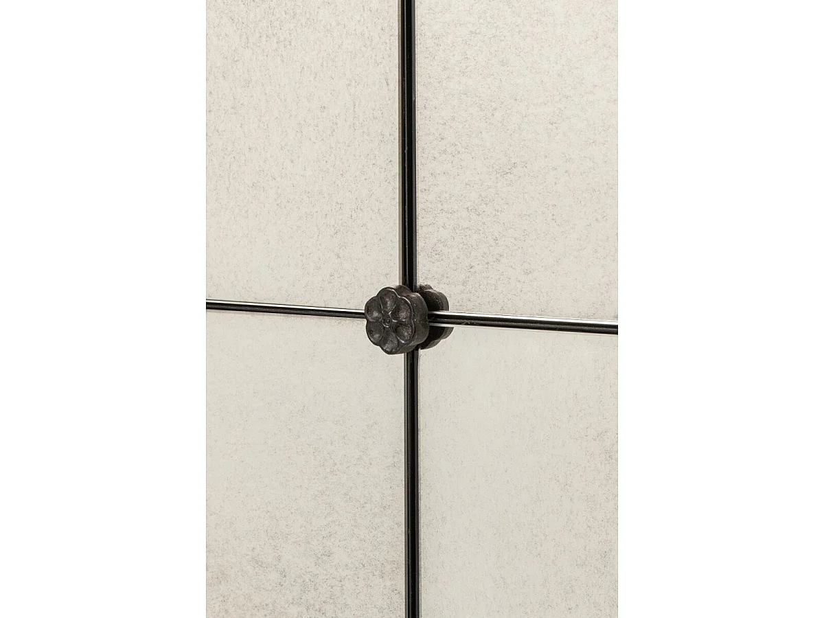 Miroir Mural Carré Antique "Orson" 90cm Noir