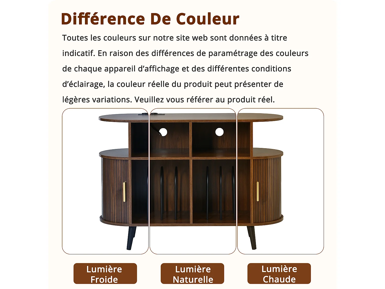 Parrot Uncle Buffet avec portes coulissantes, 110 x 40 x 76 cm, effet noyer, rangement, pieds en métal, style scandinave