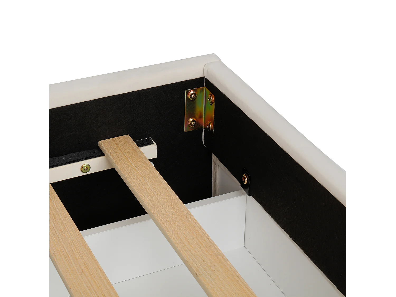 Parrot Uncle Lit cabane enfant 90x200 cm beige avec toboggan, LED, rangement et tête de lit avec étagères