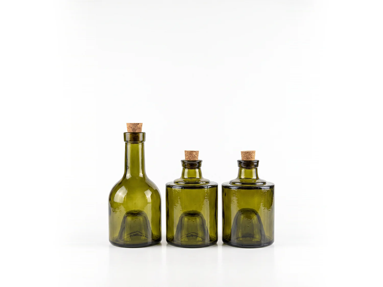 De 3-Piece Oliefles - Olijfgroen