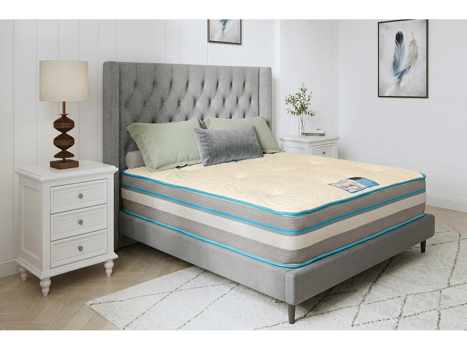 Knight Sleep Comfort Pocket Single Mattress - 3FT