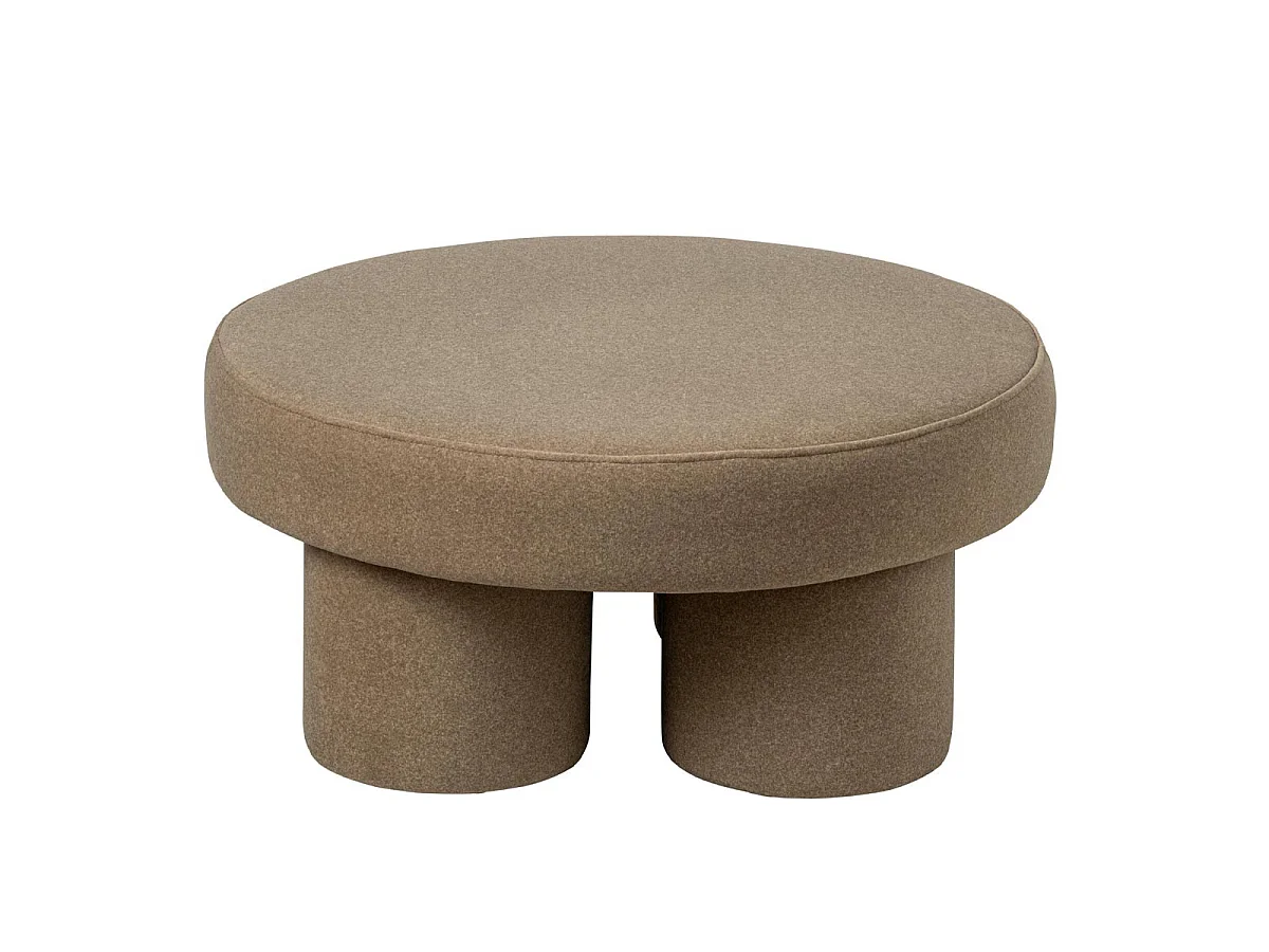Pouf Rond sur Pieds "Champi" 71cm Beige