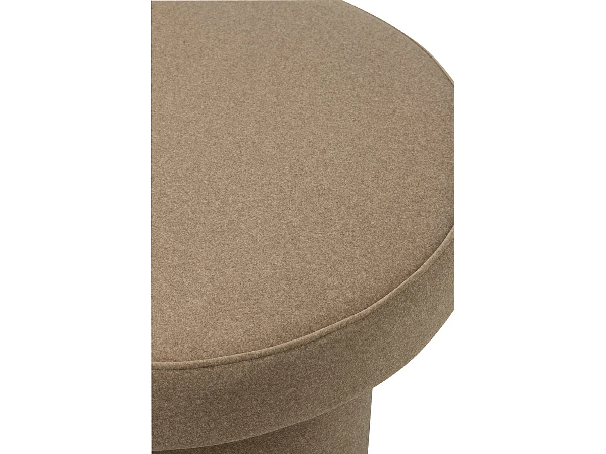 Pouf Rond sur Pieds "Champi" 71cm Beige