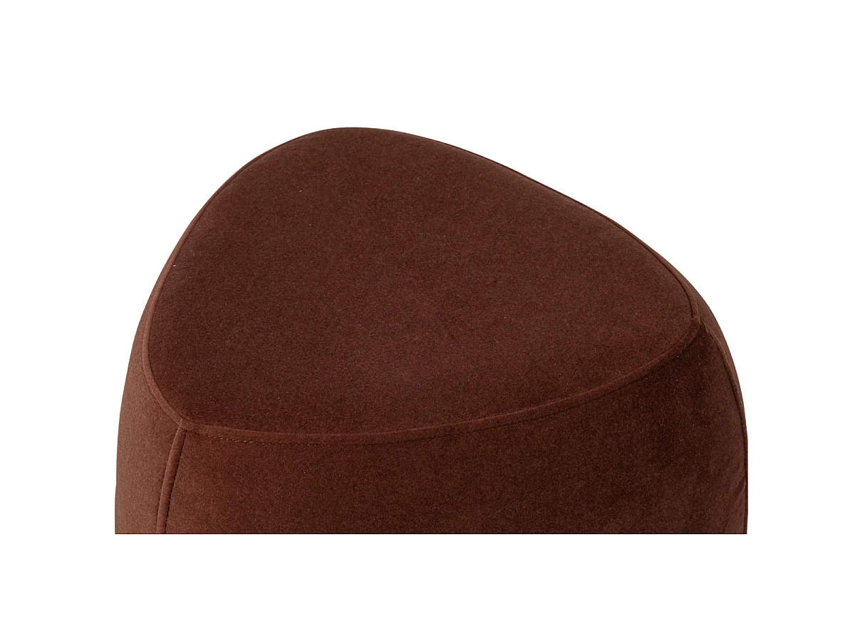 Pouf Triangle Design "Mich" 46cm Rouille