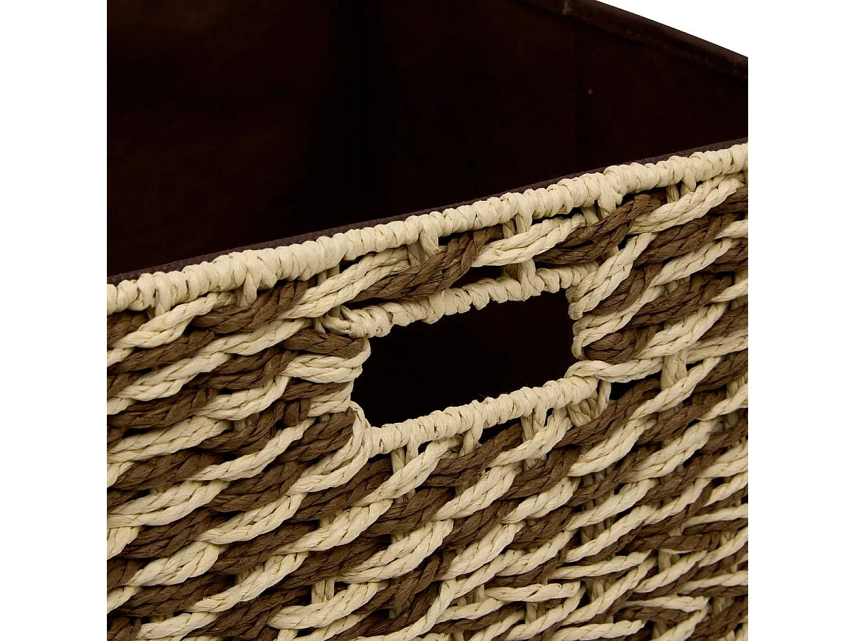 Boîte de Rangement Noela "Mix n'Modul" 31x31cm Marron