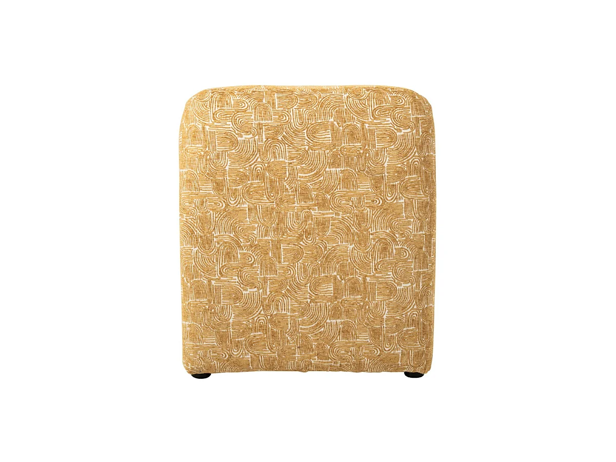 Fauteuil Design Organique "Margo" 87cm Ocre
