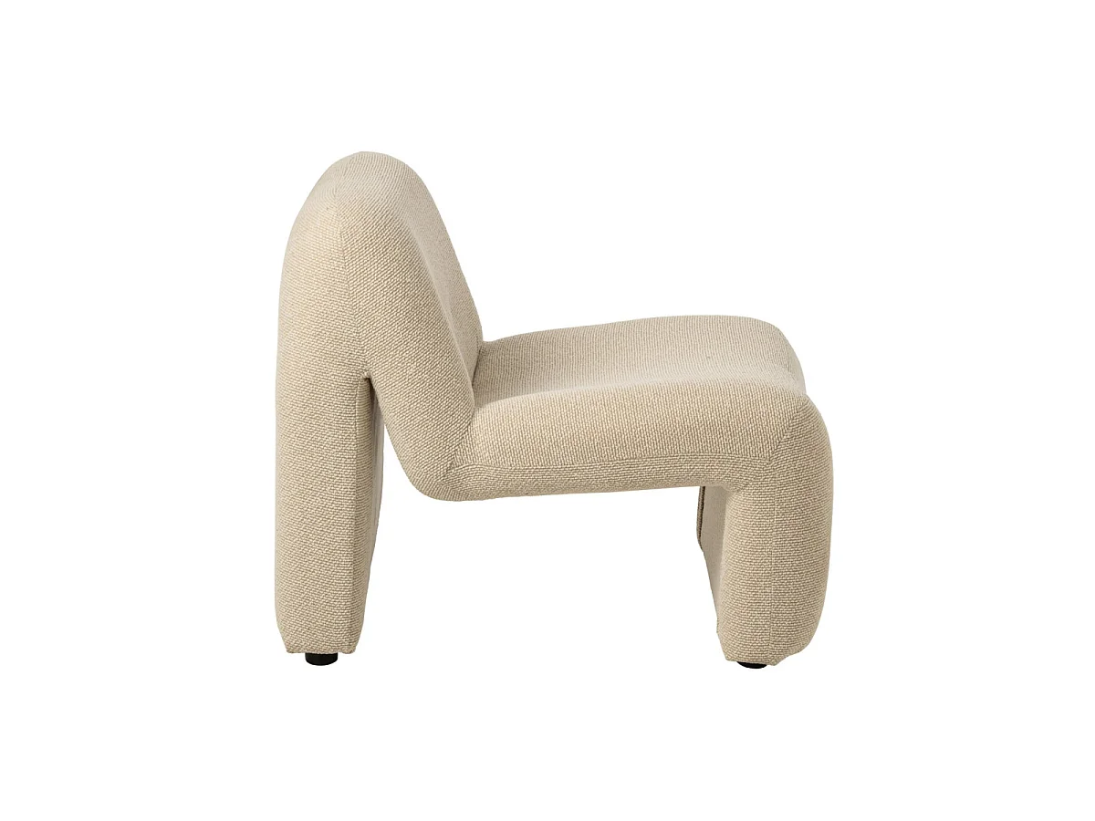 Fauteuil Design Organique "Margo" 87cm Écru