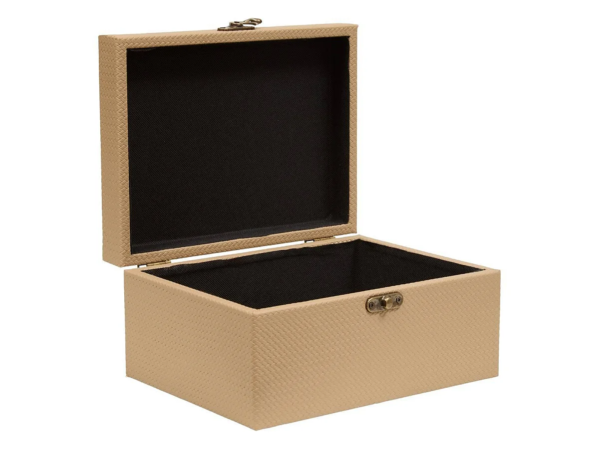 Lot de 4 Boîtes de Rangement "Bonie" 25cm Taupe