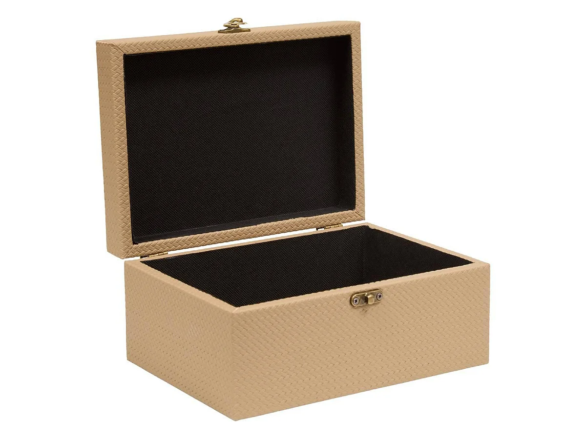 Lot de 4 Boîtes de Rangement "Bonie" 25cm Taupe