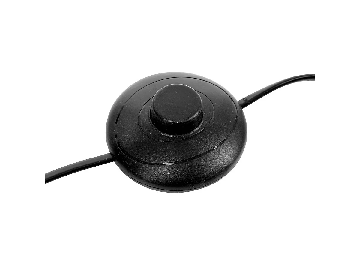 Lampadaire Droit Champignon "Savio" 140cm Noir