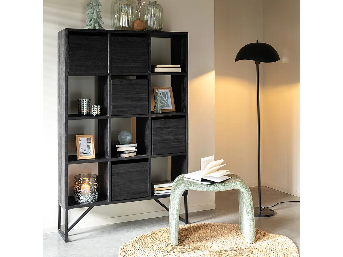 Lampadaire en Métal "Elias" 150cm Noir