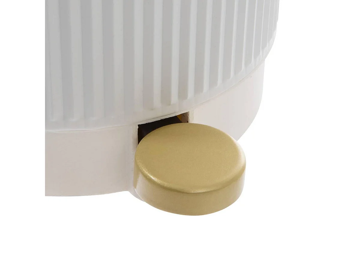 Poubelle de Salle de Bain "Solis" 3L Blanc