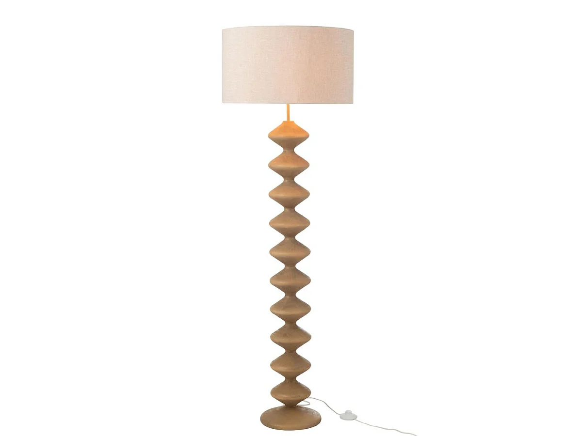 Lampadaire en Bois "Chenille" 156cm Naturel