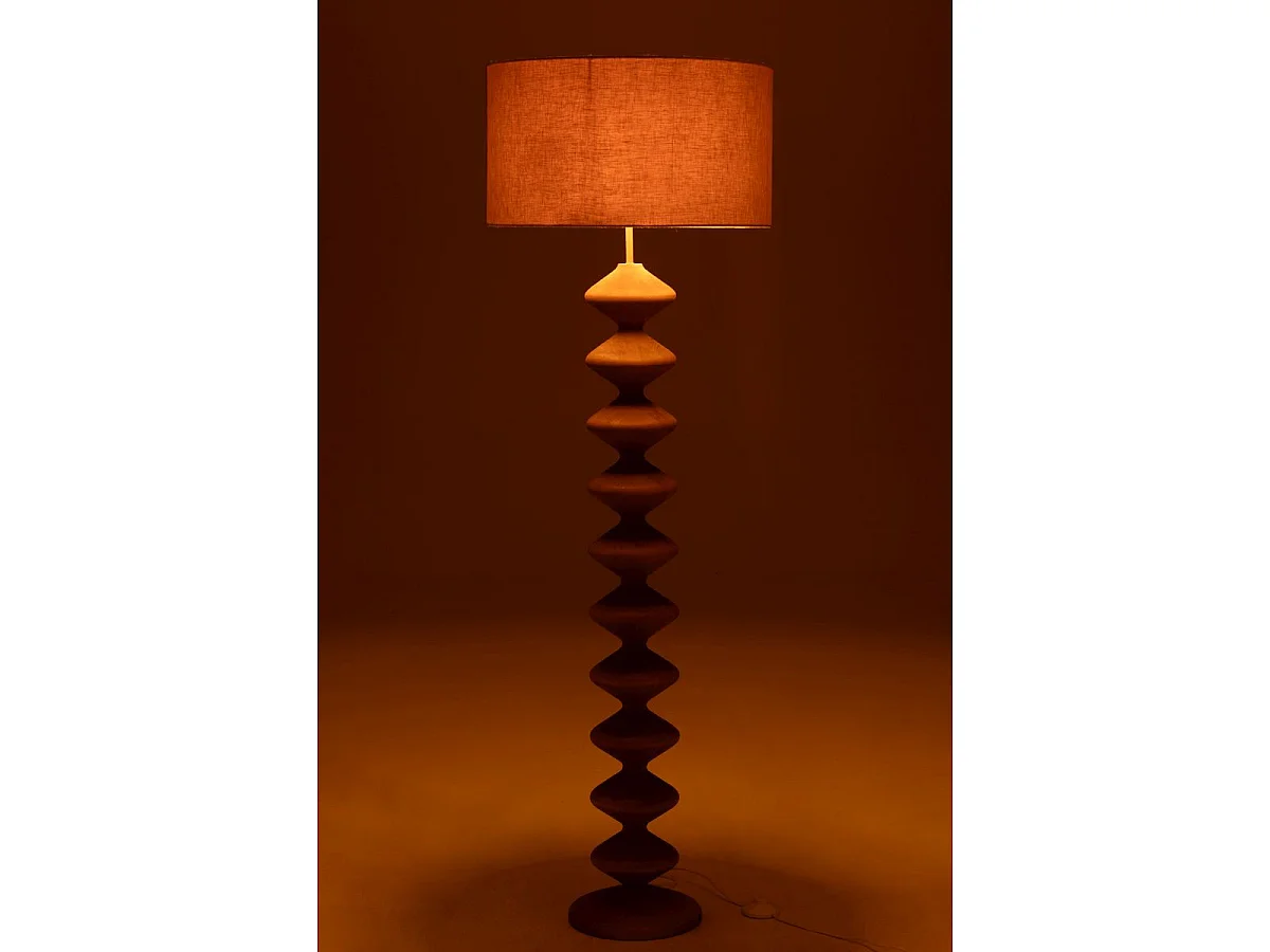 Lampadaire en Bois "Chenille" 156cm Naturel