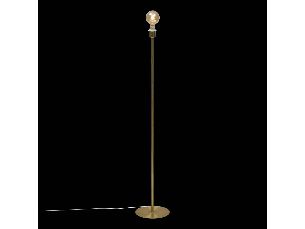Pied de Lampadaire en Métal "Galia" 133cm Doré