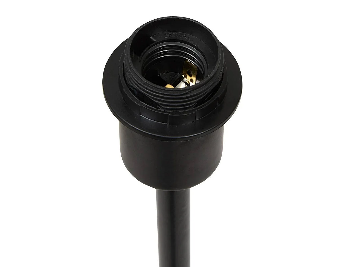 Pied de Lampadaire en Métal "Galia" 133cm Noir