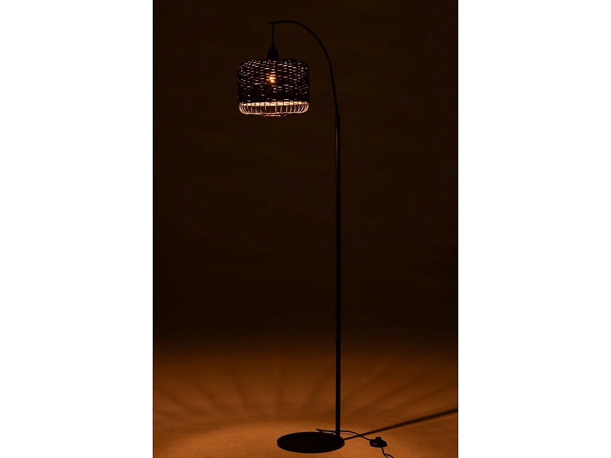 Lampadaire Lanterne en Métal "Eldon" 168cm Mauve