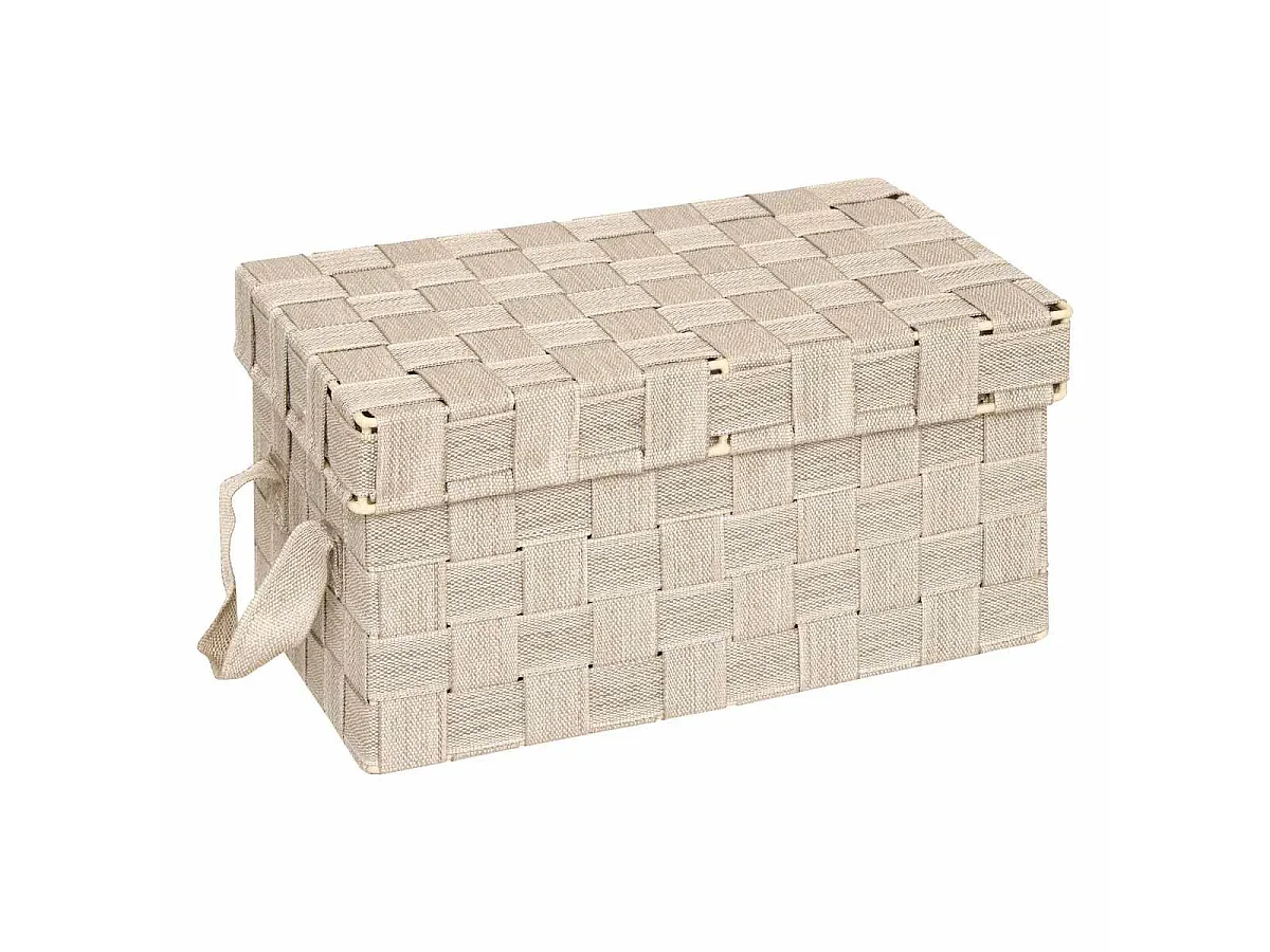 Lot de 2 Boîtes de Rangement "Lise" 35cm Beige