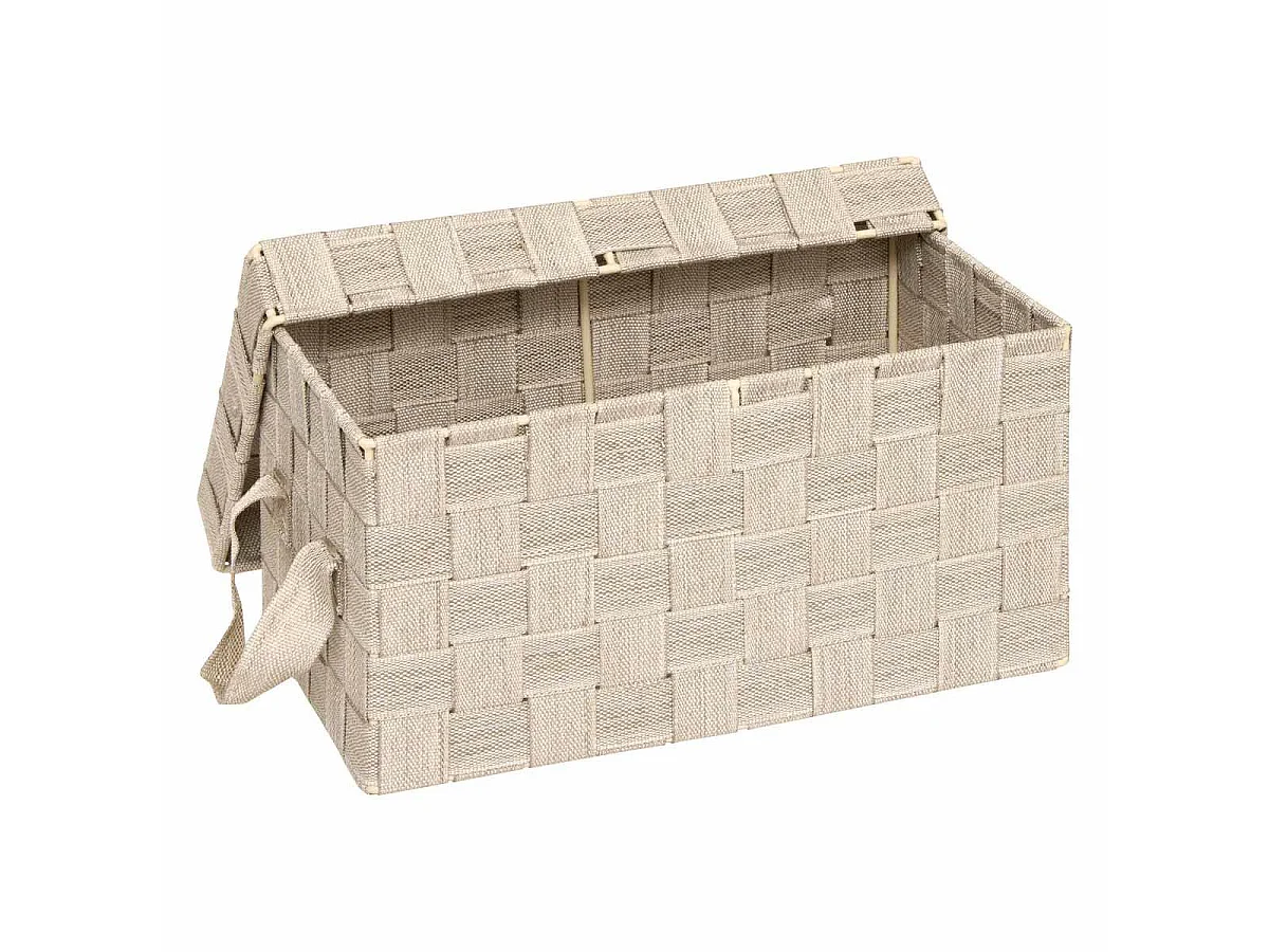 Lot de 2 Boîtes de Rangement "Lise" 35cm Beige