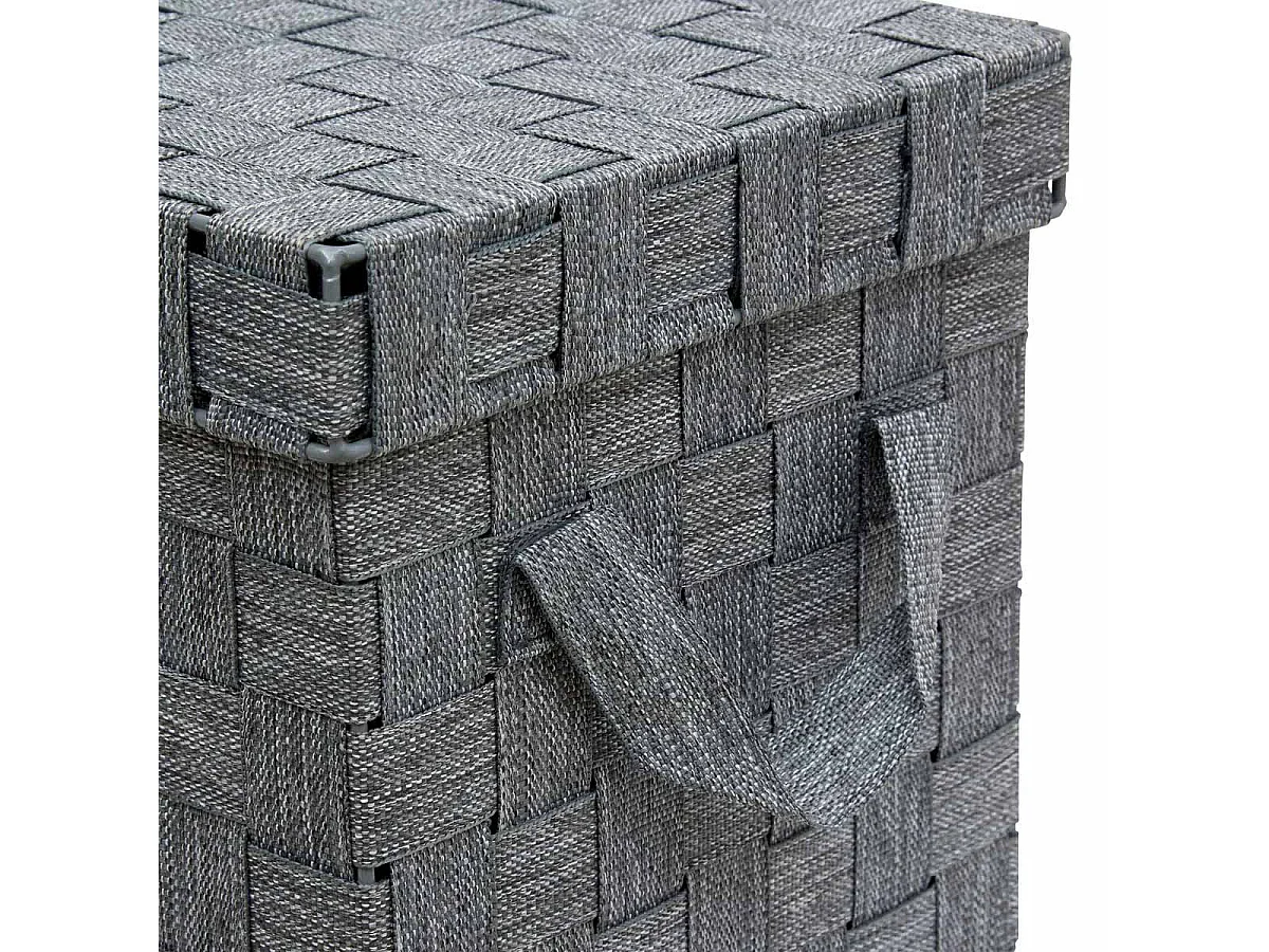 Lot de 2 Boîtes de Rangement "Lise" 35cm Gris