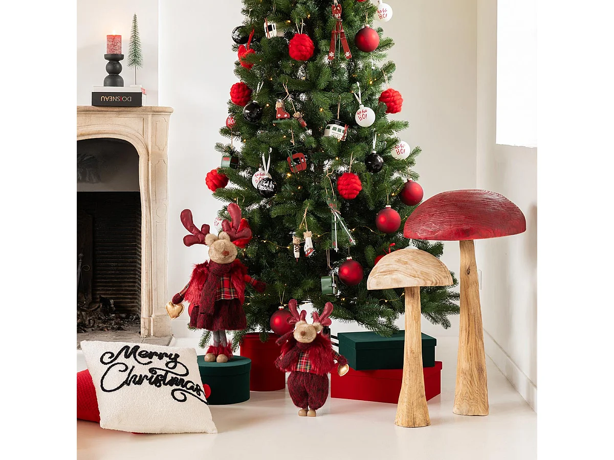 Lot de 3 Boîtes de Rangement "Vaughn" 36cm Rouge