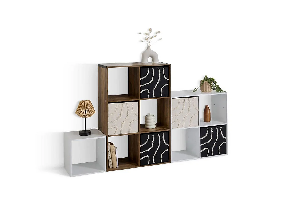 Boîte de Rangement Pliable "Bali" 31x31cm Noir