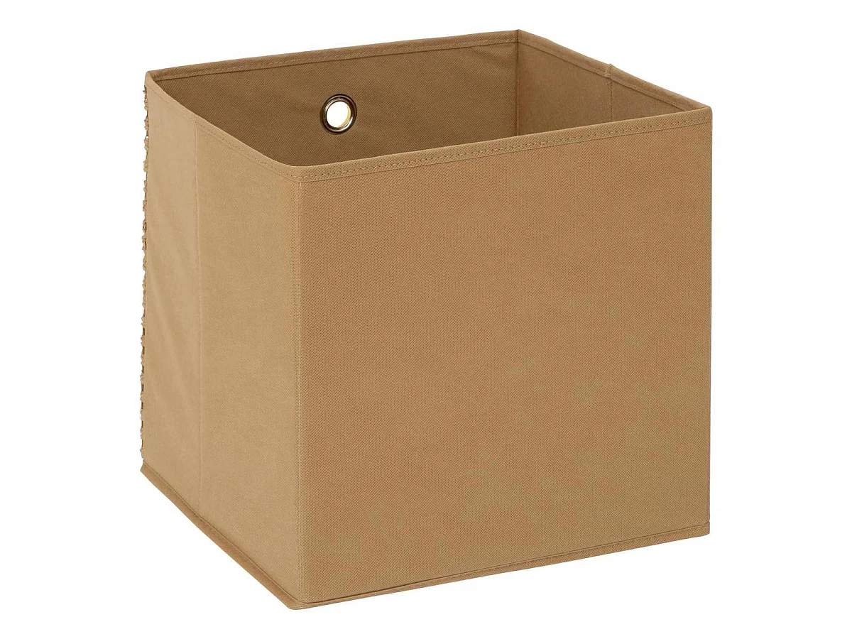 Boîte de Rangement Pliable "Grass" 31x31cm Camel