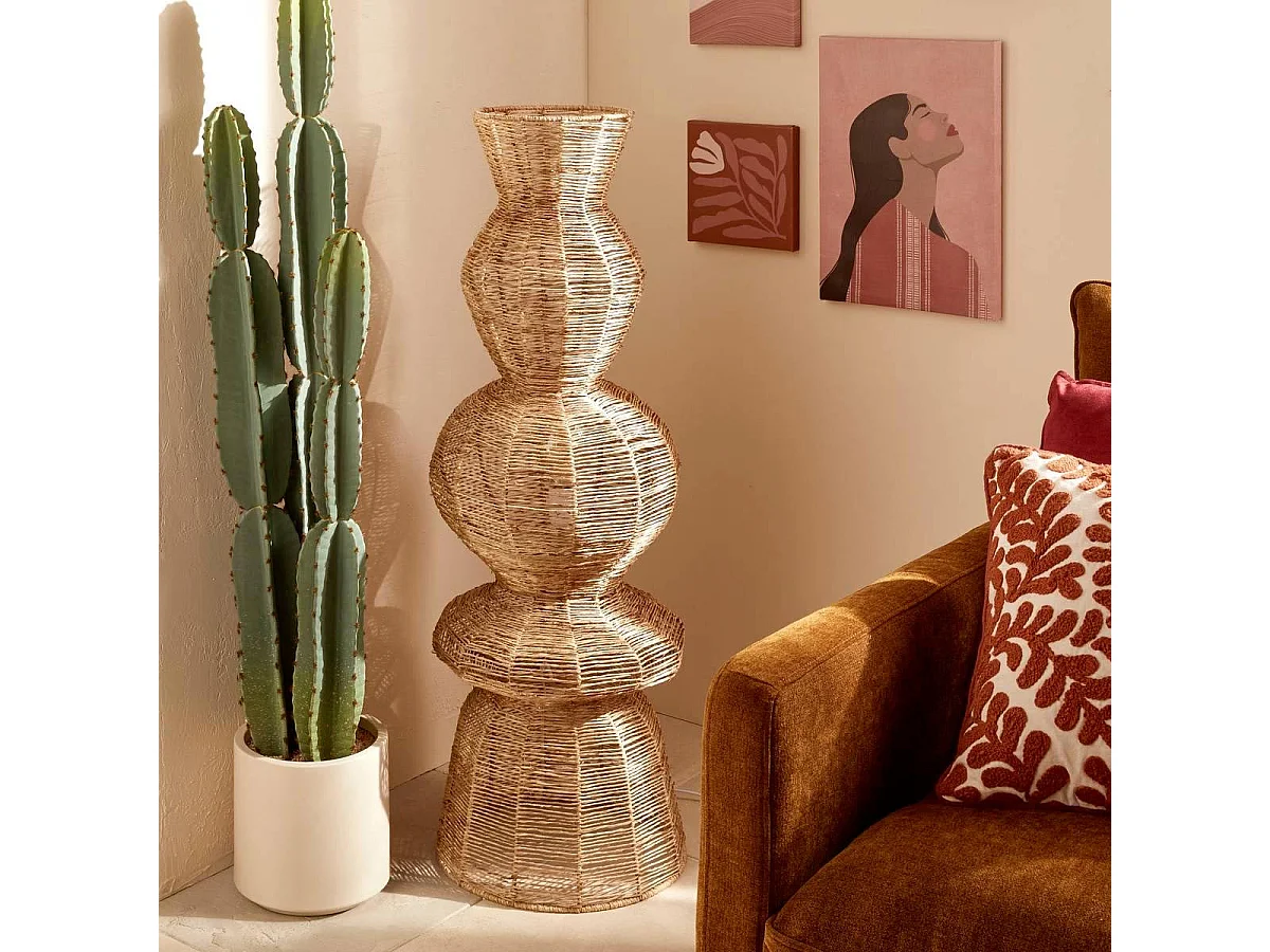 Lampadaire en Jute "Titus" 109cm Naturel