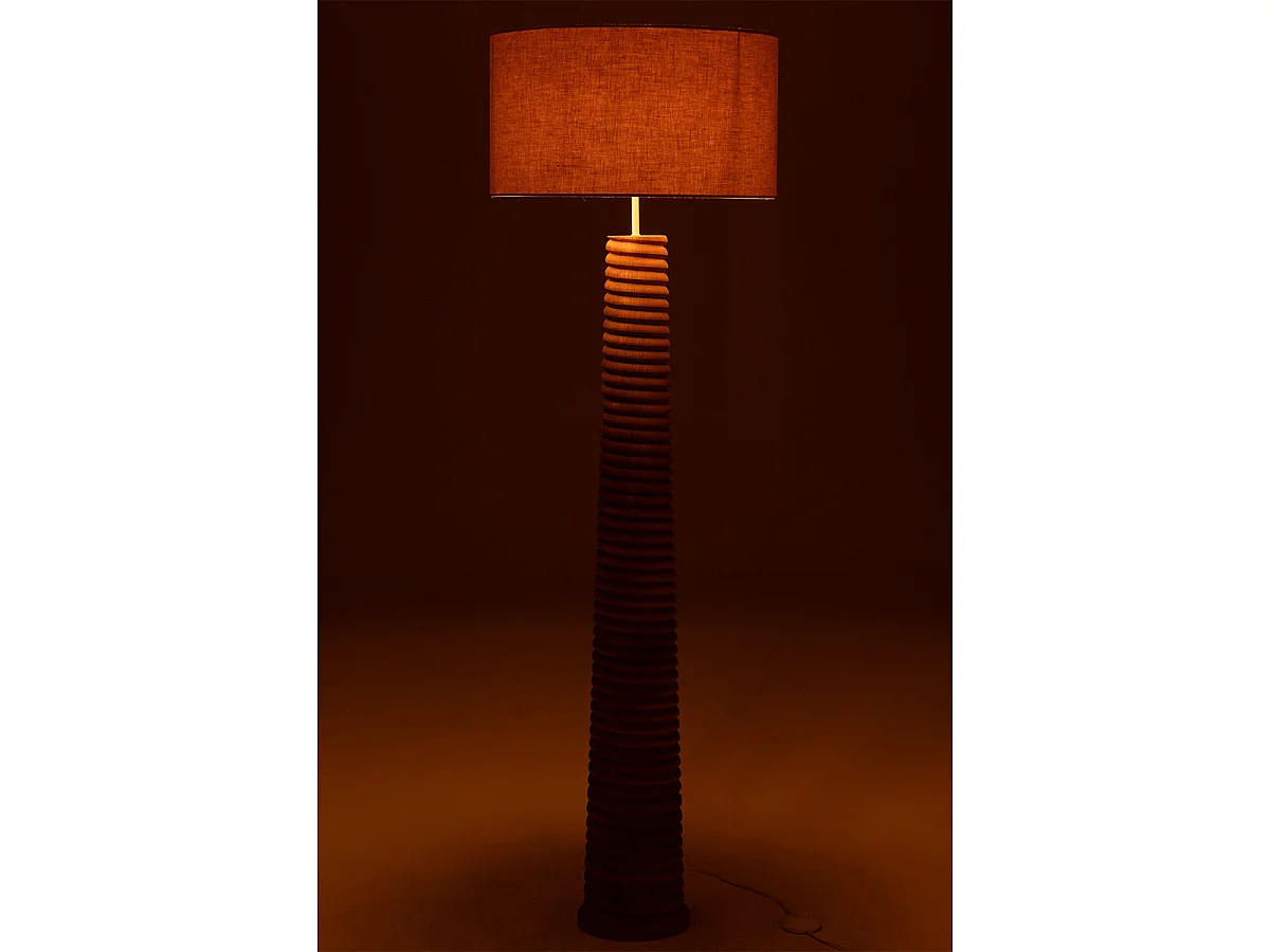 Lampadaire Filetage en Bois "Ailanthus" 160cm Naturel