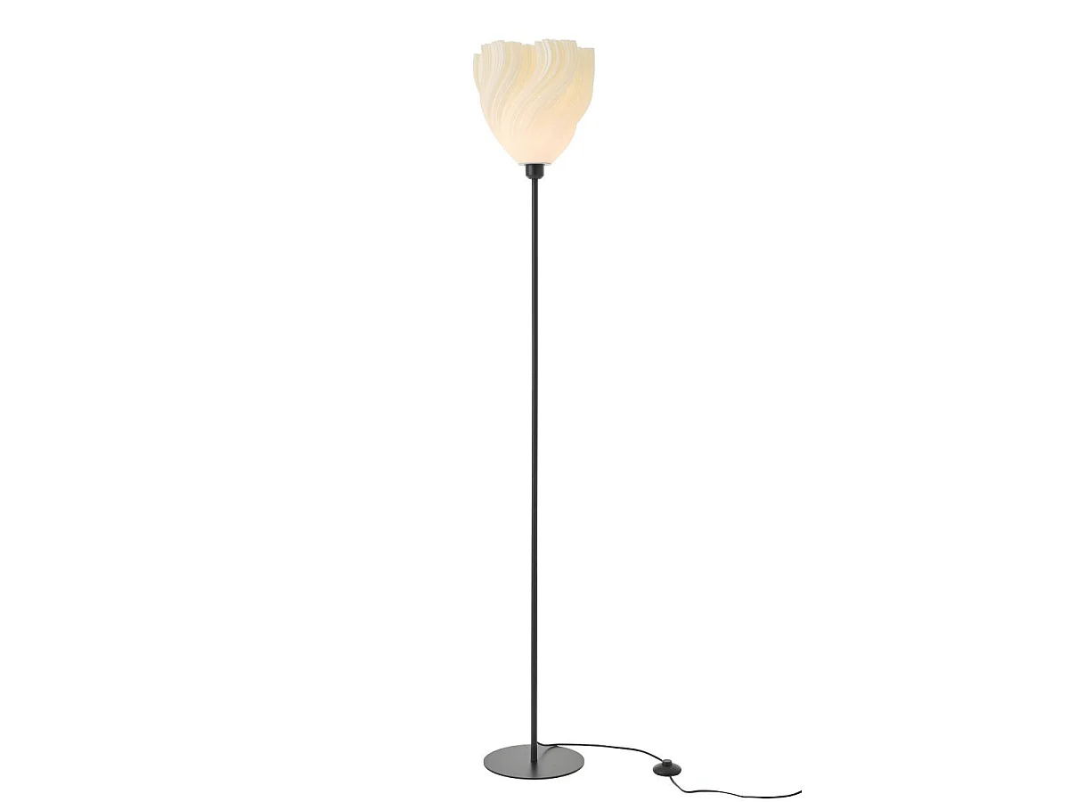 Lampadaire Design "Matcha" 173cm Noir & Blanc