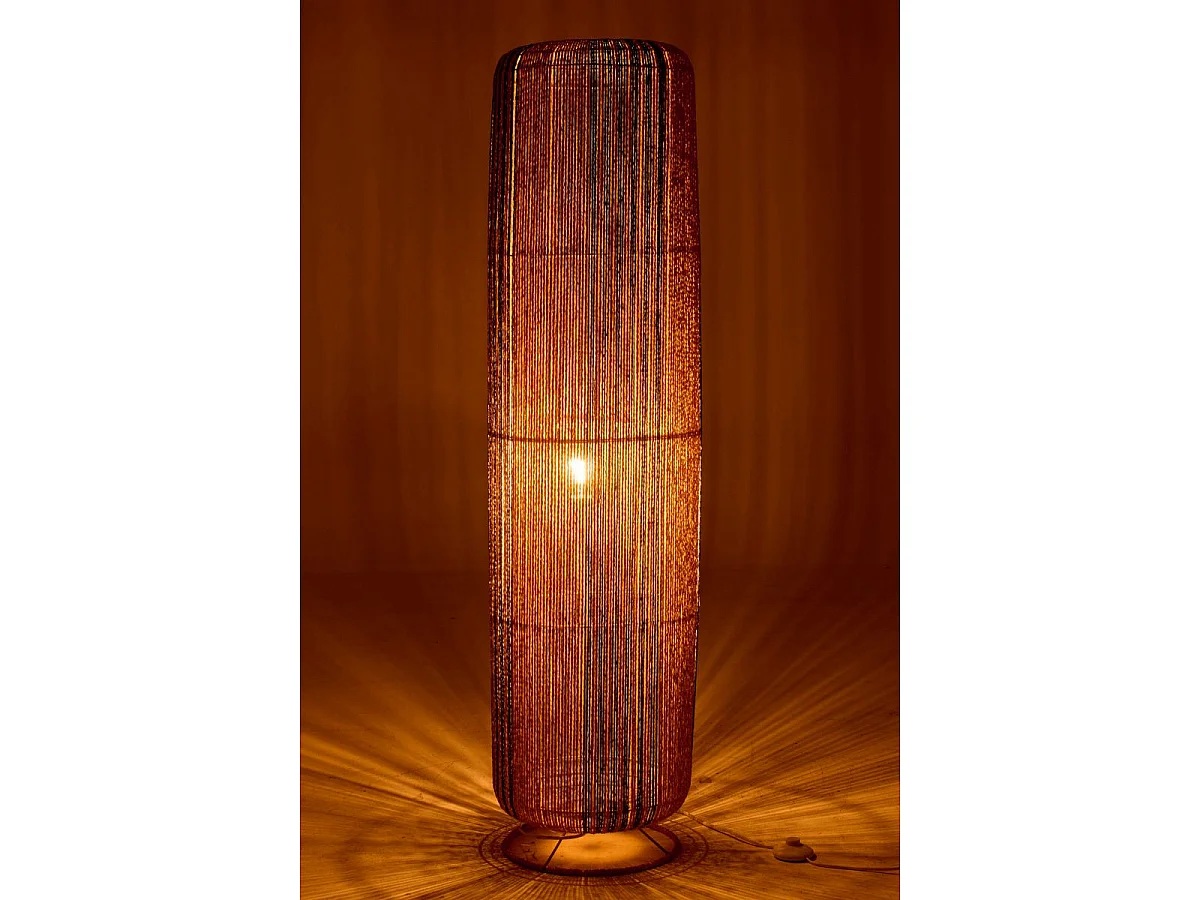 Lampadaire Corde "Chase" 138cm Bleu & Naturel