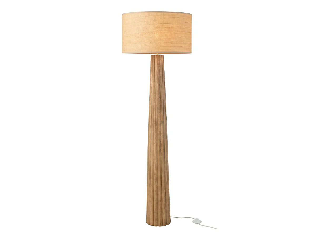 Lampadaire Parapluie en Bois "Ailanthus" 157cm Naturel